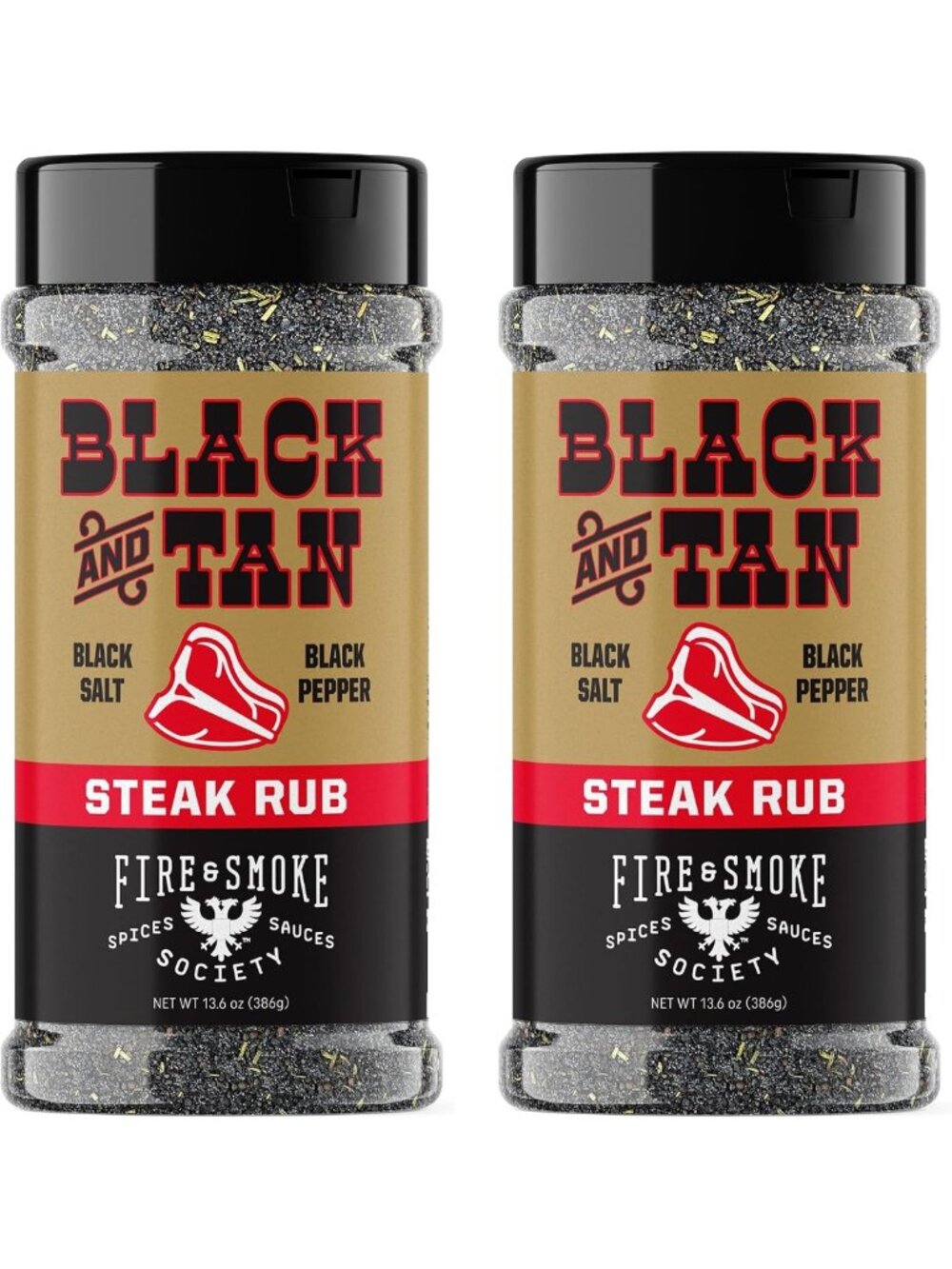 Savory Black & Tan Steak Seasoning Blend | 13.6 oz | Flavorful BBQ Spice Set